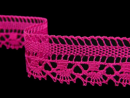 Koronka 1,9cm bawełniana amarant