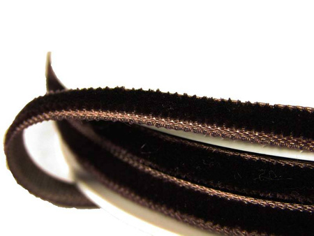 Aksamitka 5mm ciemny brąz