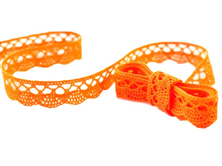Koronka 1,8cm bawełniana pomarańczowa