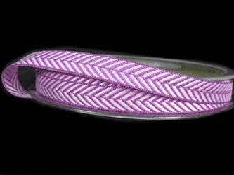 Taśma 10mm tkana HERRINGBONE jasny fiolet
