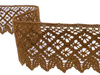 Koronka 5,5cm bawełniana cynamonowy brąz