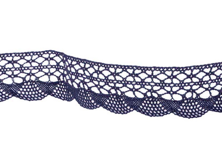 Koronka 3,2cm bawełniana granat