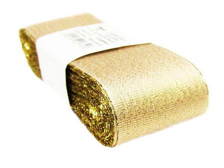 Wstążka 40mm lurex złota