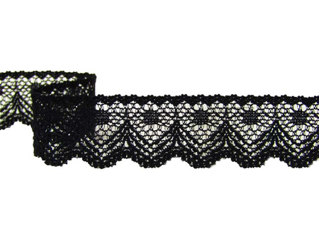 Koronka 1,8cm elastyczna czarna