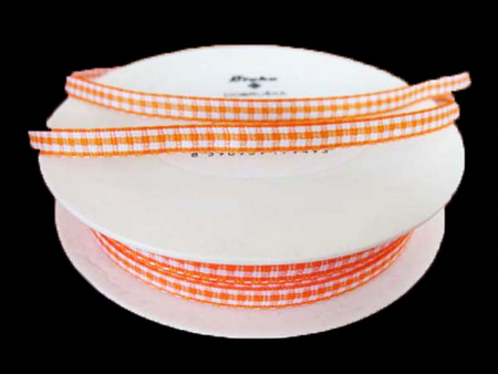 Wstążka 6mm PEPITO pomarańczowa