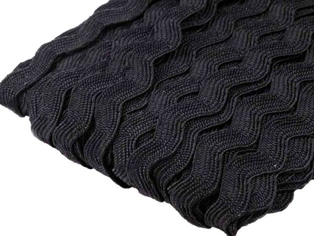 Taśma 9mm zygzak poliester czarna