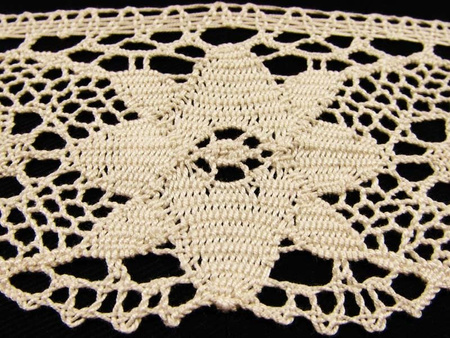 Koronka 7cm bawełniana naturalna