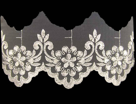 Koronka 8,5cm tiulowa ivory