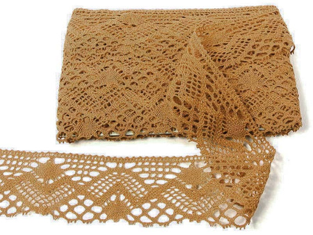 Koronka 6cm bawełniana beż