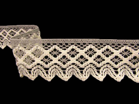 Koronka 6,8cm bawełniana lniano-ecru