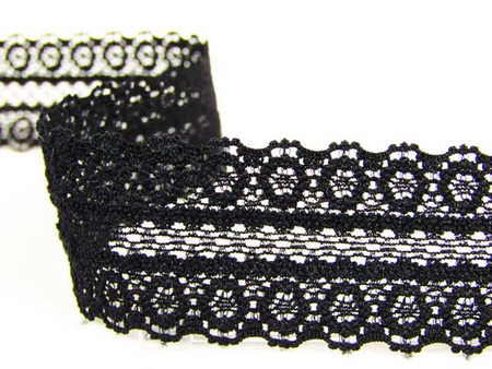 Wstawka 3cm elastyczna czarna