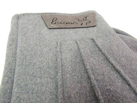 Rękawiczka zamsz męska popiel