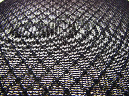 Tiul 155cm miękki ROMB z kropką czarny