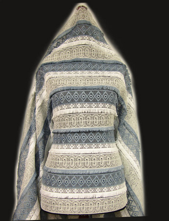 Koronka gipiurowa niebieska