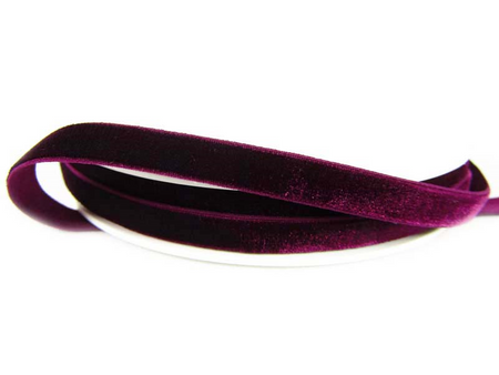 Aksamitka 9mm elastyczna burgund
