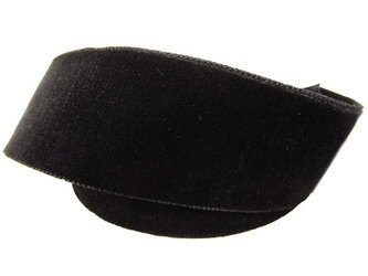 Aksamitka 36mm dwustronna czarna