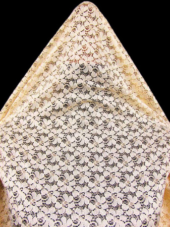 Koronka 145cm poliesterowa jasna cielista