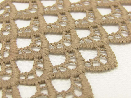 Koronka 6cm gipiurowa poly beż