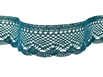 Koronka 5,5cm bawełniana morska