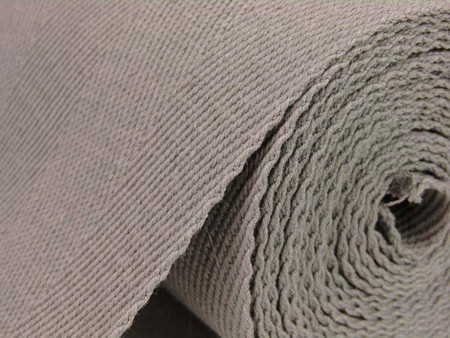 Taśma 120mm bawełniana popielata