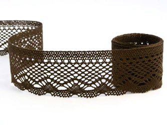 Koronka 5,5cm bawełniana brąz