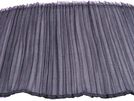 Taśma 11cm falbana PLISA granat