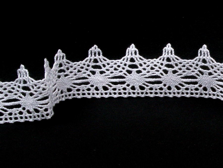 Koronka 4cm bawełniana biała