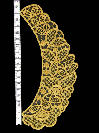 Kołnierzyk damski gipiura złoty