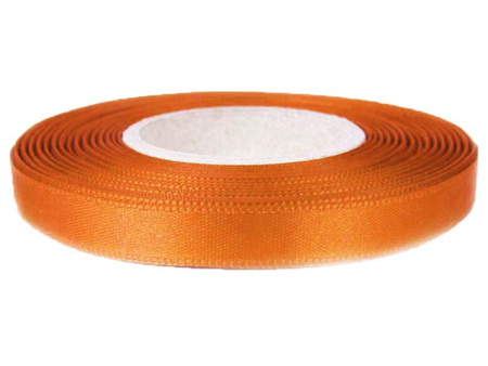 Wstążka 10mm atłas rdzawa