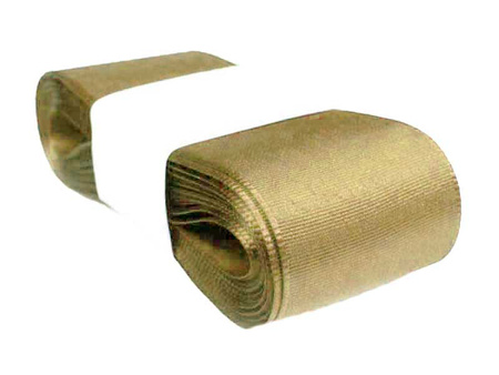 Wstążka 40mm tafta złoty beż