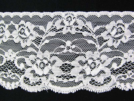 Koronka 8,5cm stabilna biała