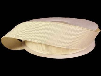 Taśma 21mm ryps poliestrowa krem