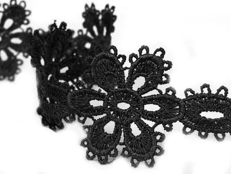 Wstawka 4cm gipiurowa czarna