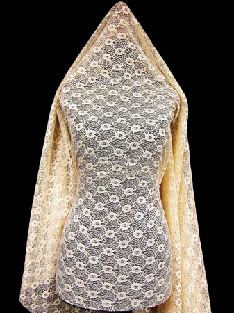 Koronka 145cm poliesterowa jasna cielista