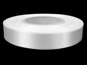 Wstążka 15mm atłas biała