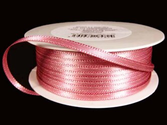 Wstążka 3mm atłas róż indyjski