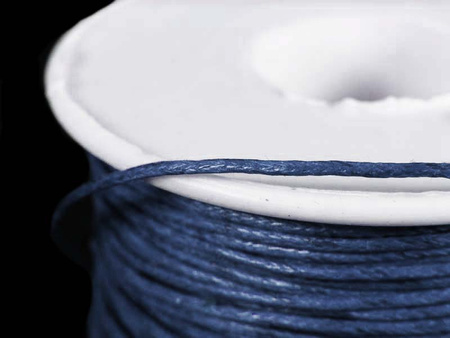 Sznurek 1mm woskowany granat