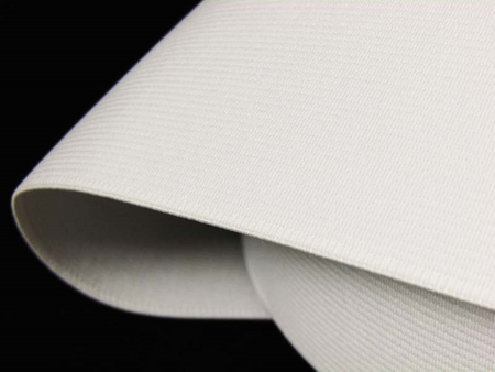 Guma 50mm tkana biała