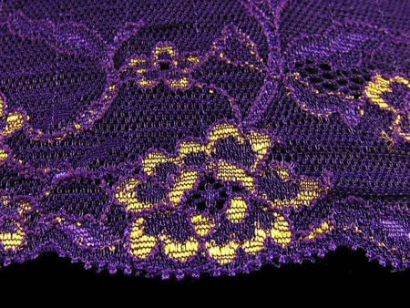 Wstawka 17cm elastyczna fiolet