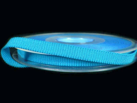 Taśma 6mm elastyczna ryps turkus