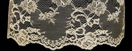 Koronka 10cm elastyczna jasny popiel