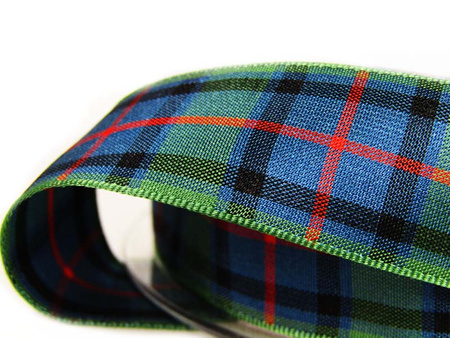 Wstążka 25mm kratka szkocka Flower of Scotland