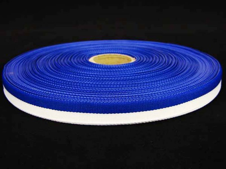 Taśma 11mm tkana LAMPAS biało_chabrowa