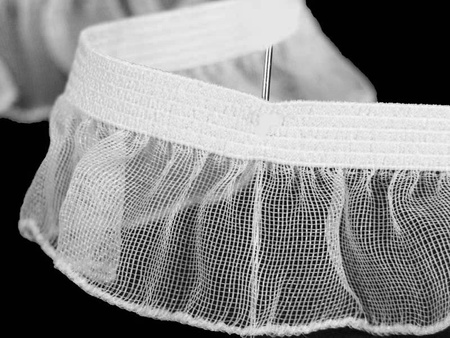 Falbanka 18mm elastyczna biała