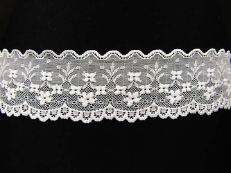 Koronka 6cm elastyczna biała