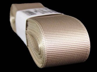 Taśma 25mm ryps poliester jasny beż