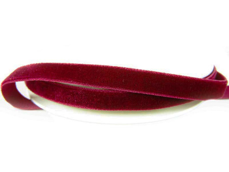 Aksamitka 9mm elastyczna bordo