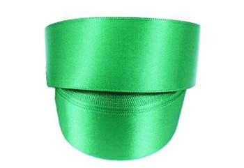 Wstążka 40mm atłas żywozielona