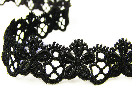Koronka 2cm gipiurowa czarna