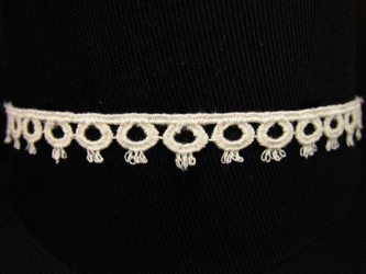 Koronka 1cm bawełniana naturalna